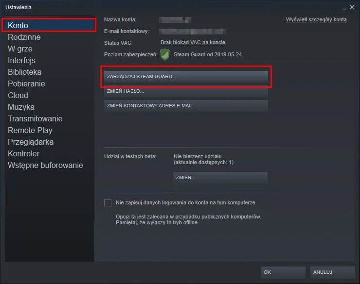 Jak wylogować się ze wszystkich urządzeń Steam i zabezpieczyć konto