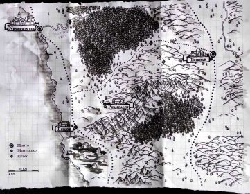 Handout – mapa okolic Phandalinu dla graczy